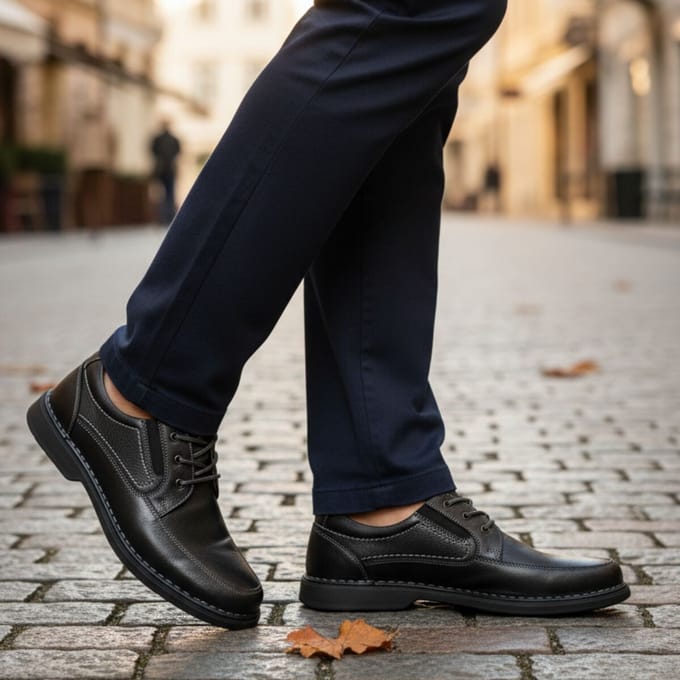 Outfielder Veterschoenen zwart Leer - Heren - Maat 44
