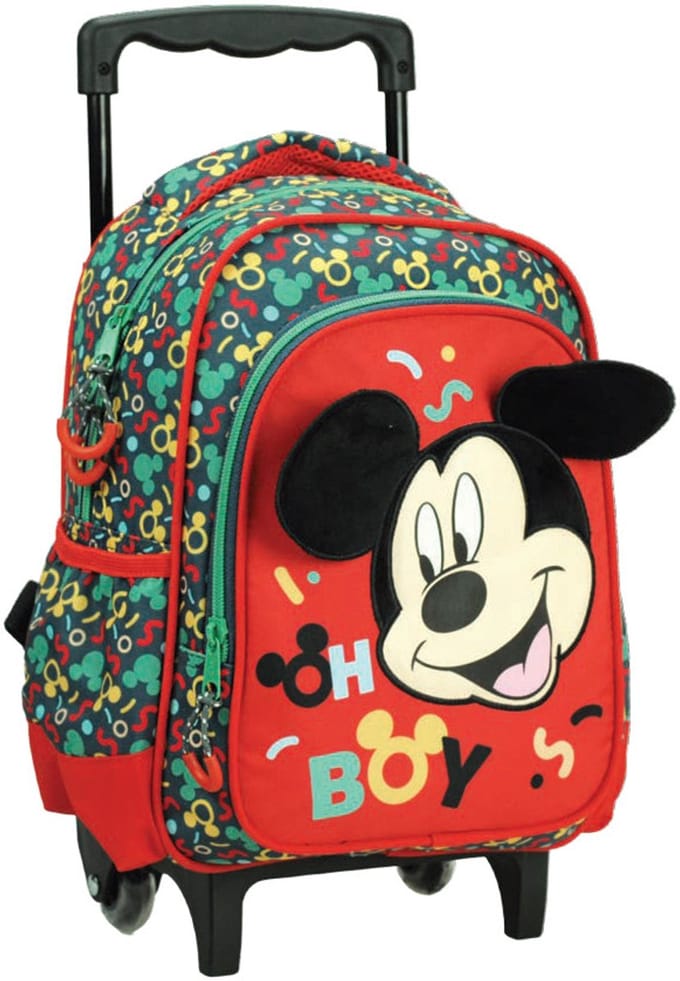 Disney Mickey Oh Boy rolende kleuterrugzak, tas 30 cm