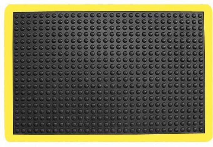 Ergonomische werkplaatsmat - anti vermoeidheidsmat - 60x90 cm - met gele rand