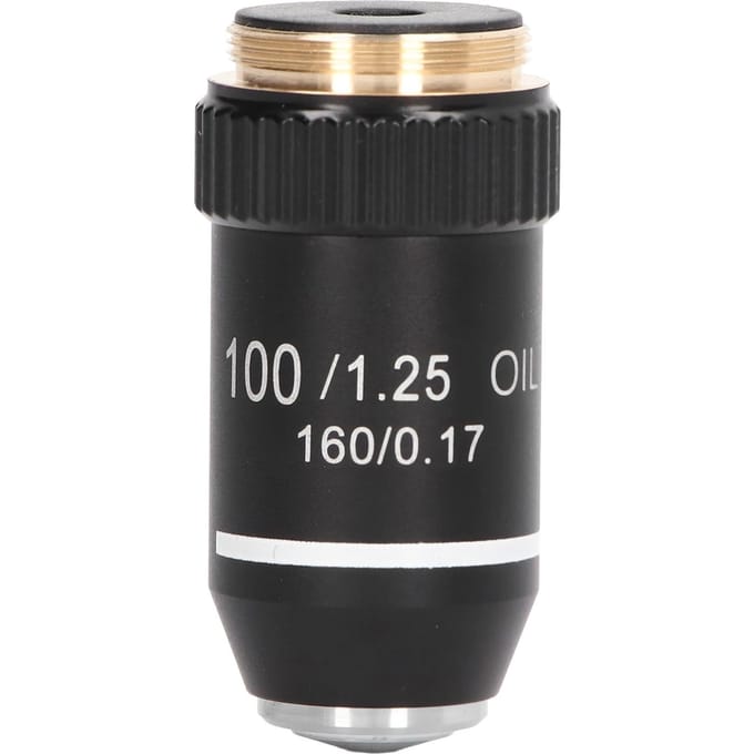 Microscoop Objectieflens Vervanging 100X Vergroting Hoge Kracht Lens 20.2mm Interface