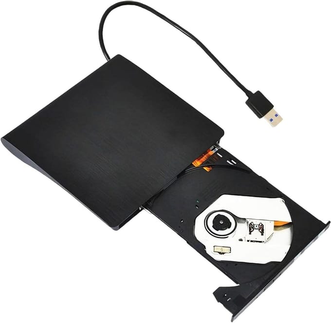 Externe Optische Drive - Draagbare CD/DVD Brander - Bestanden Backuppen - Plug and Play Installatie