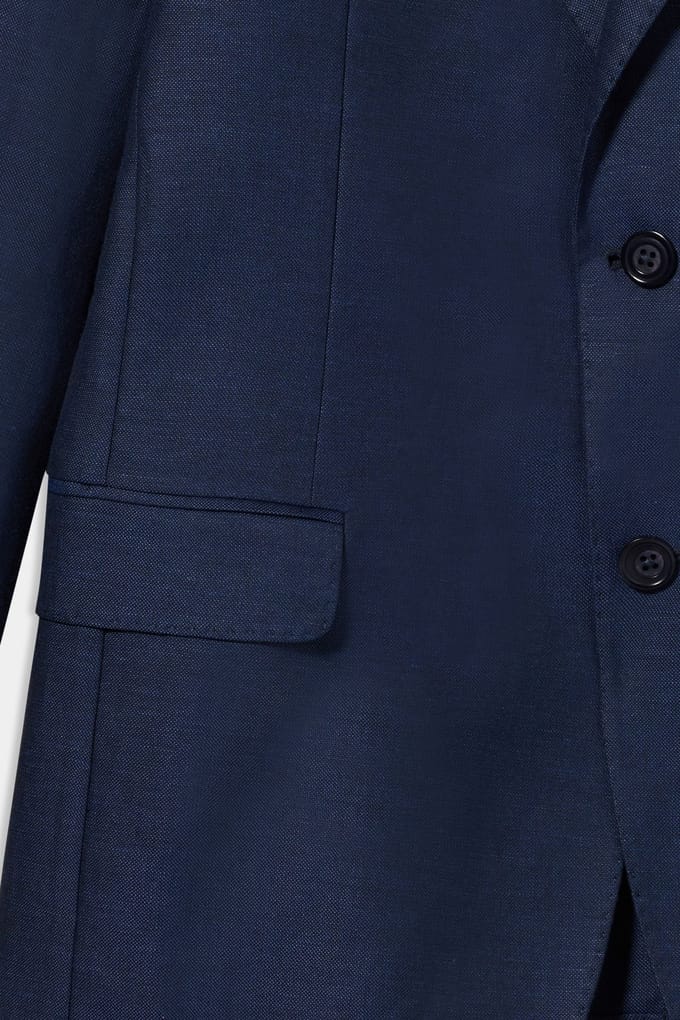 Brooks Brothers Jacket Regular Lining Linen Blue Größe: 48 | Blazer Outlet | Herren | Blau