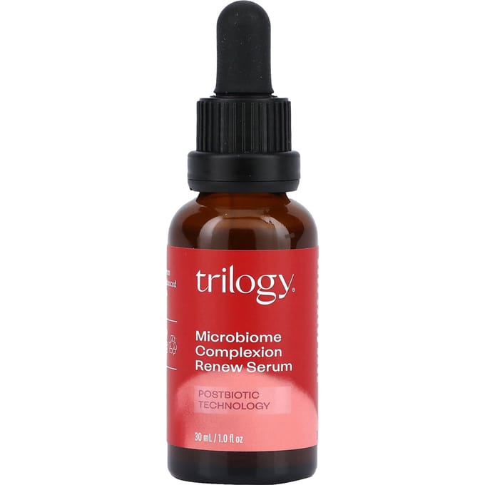 Trilogy, Microbiome Complexion Renew Serum, 1 fl oz (30 ml) black