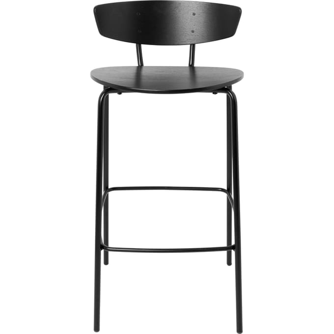 Ferm Living - Herman Barstoel - Zithoogte 64 cm - eiken - zwart