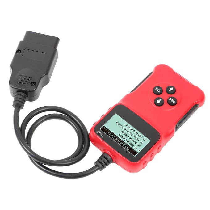 Automobiel Codelezer Diagnostische Scanner Machine Nauwkeurig Veelzijdig Draagbaar OBD2 Scan Tool red