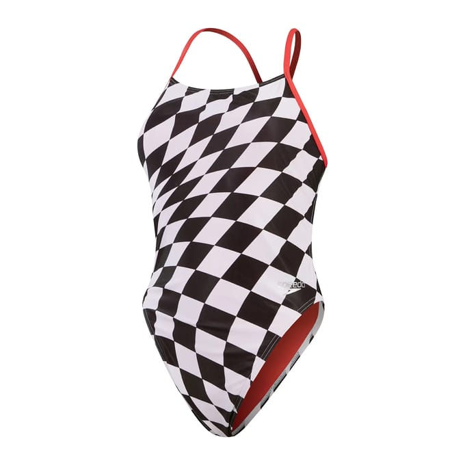 Dames zwempak uit 1 stuk Speedo End+ Allov Dig Tie Back