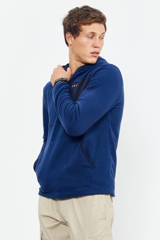 Heren Half-Zip Hoodie Sweatshirt