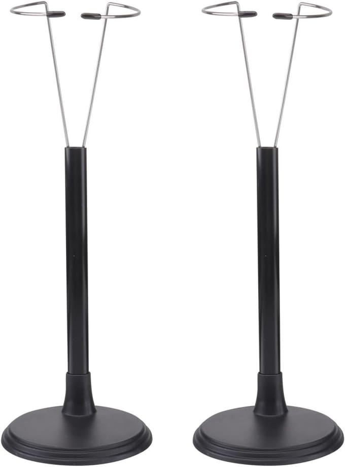 2x Poppenstandaard Display Houder voor Display en Organisatie - Zwart