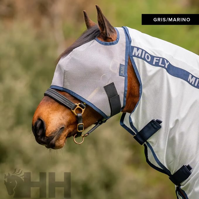Vliegendek voor paard zonder oren Mio