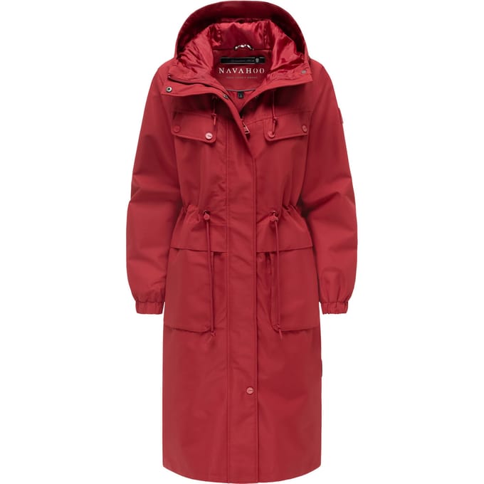 Navahoo dames parka tussenjas Kirschwind met capuchon