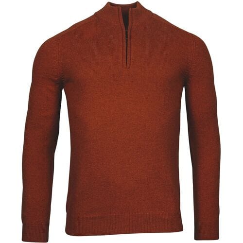 Baileys Trui Half Zip Single Knit Deep Red / male