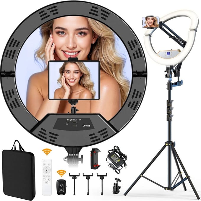 Ringlamp met Statief - Ring Light - Verstelbaar - Led Verlichting