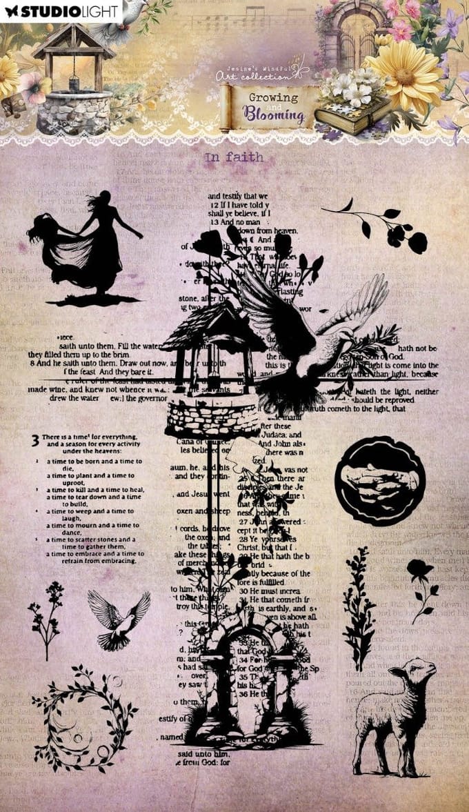 Clear stamp In faith - JMA Growing & blooming nr. 835
