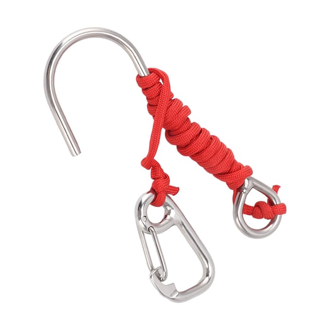 Duiken RVS Enkele Haak Duiken Rifhaak met Lanyard Snelkoppelgesp