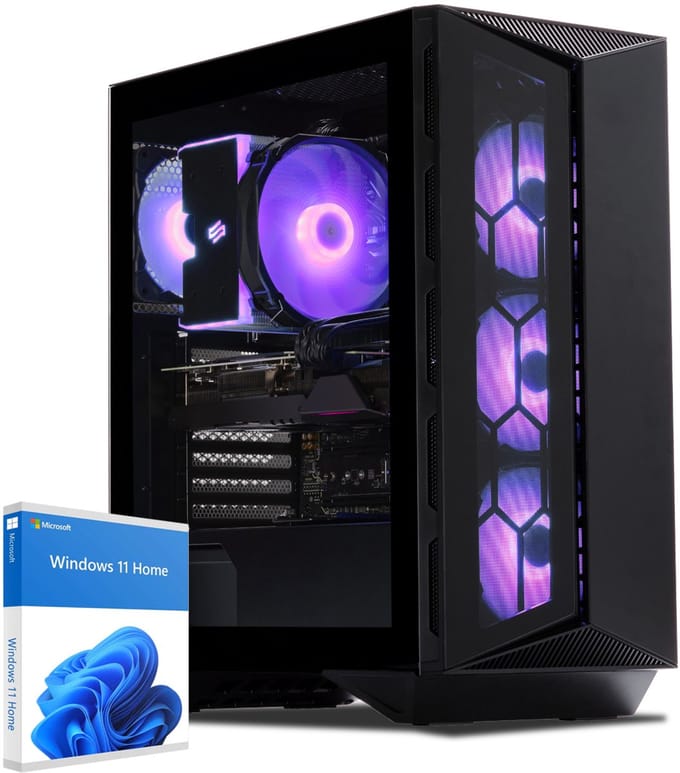 Sedatech Advanced Gaming PC ATX Compact • Intel i5-12600KF 10x 3.7GHz • Geforce RTX4060Ti • 32Gb DDR5 • 2Tb SSD M.2 • WiFi • Bluetooth, USB C • Windows 11 • Desktop computer