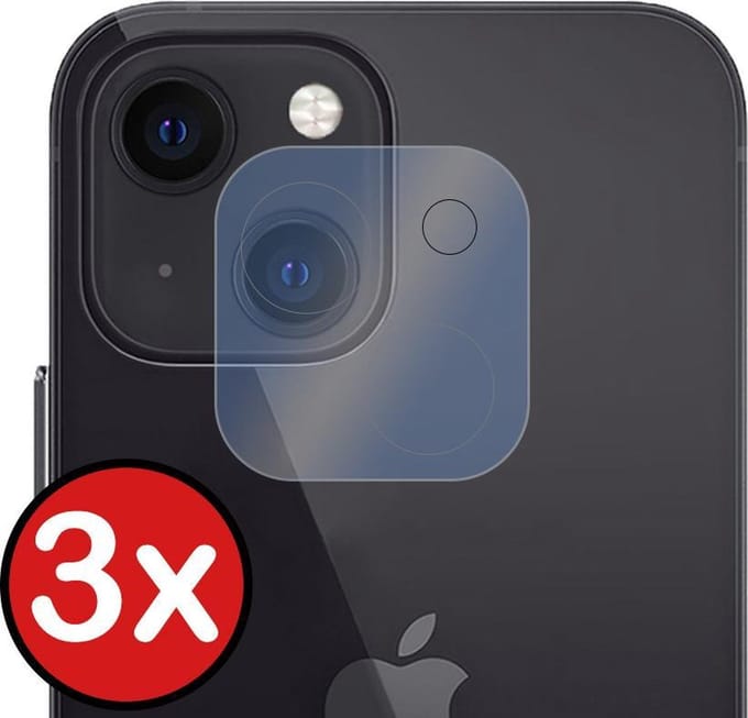 Camera Lens Protector - 3 Stuks - Geschikt voor Apple iPhone 13 Mini - Camera Screenprotector - Beschermglas - Gehard Glas - Tempered Glass - Screen Protector