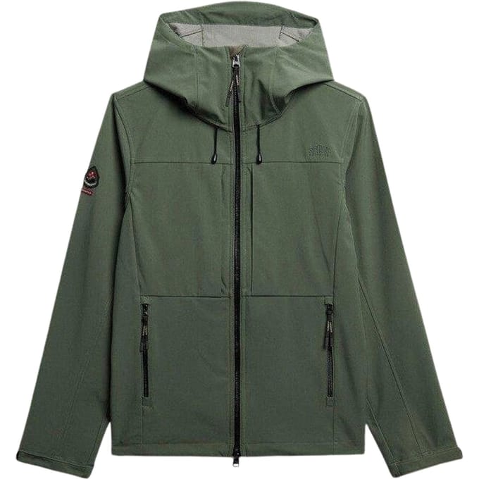 Superdry - Gewatteerde Softshell Trekker Jas Met Capuchon - Heren