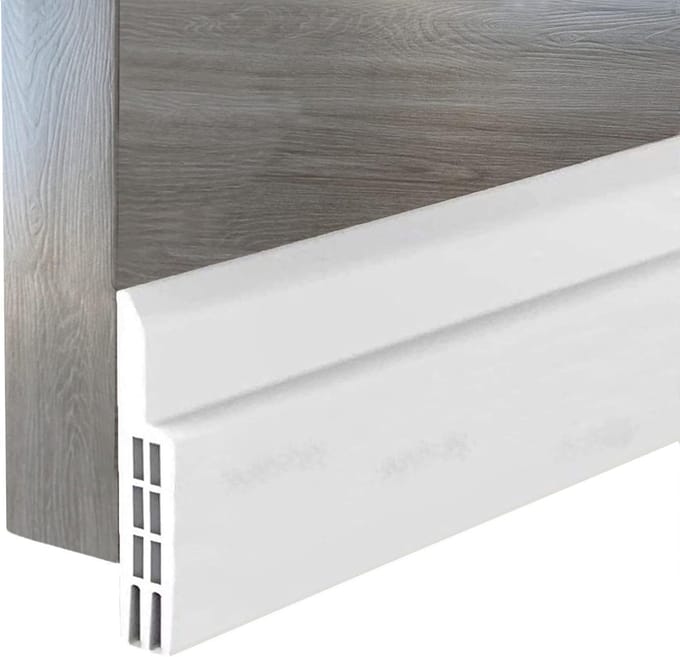 Tochtstopper voor deuren - zelfklevend - 5 x 100 cm - geluidsisolatie - wit