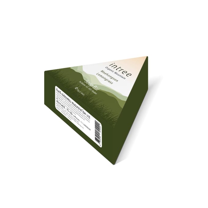 Phutawan Intree Biologische Berg Maehongson Citroengras Zeep Bar 70 g. 70 g. x 3 pcs