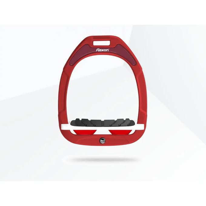 Verstelbare stijgbeugels Grip Bordeaux/Zwart/Rood Flex-On Green Composite