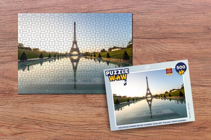 Puzzel De Eiffeltoren en de tuinen van het paleis Trocadero - Legpuzzel - Puzzel 500 stukjes
