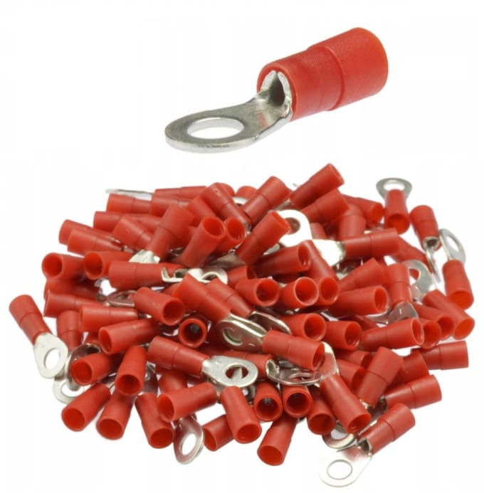 Trytyt TIKO - Geïsoleerde Oogterminal - 1/6 Rood - 100 Stuks