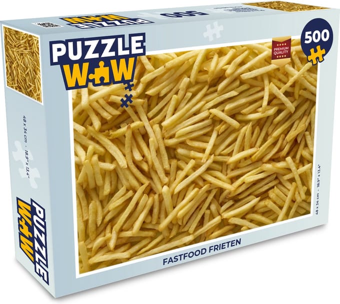 Puzzel Fastfood frieten - Legpuzzel - Puzzel 500 stukjes