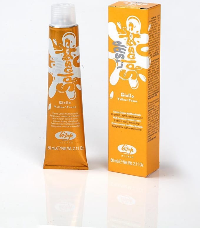 Permanente Kleur Lisap Splasher Amarillo Geel 60 ml