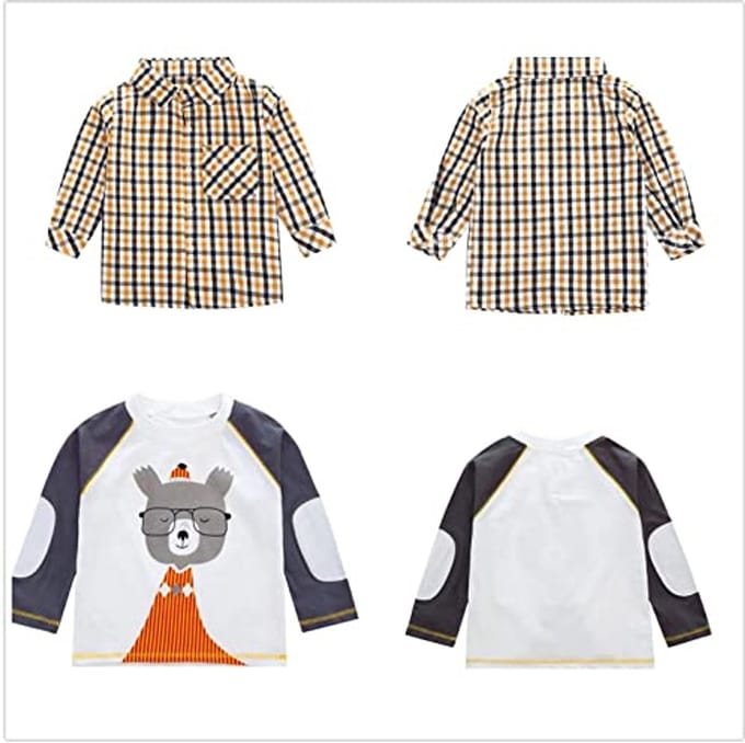Casual 3-delig Set voor Peuters: T-shirt, Overhemd en Broek