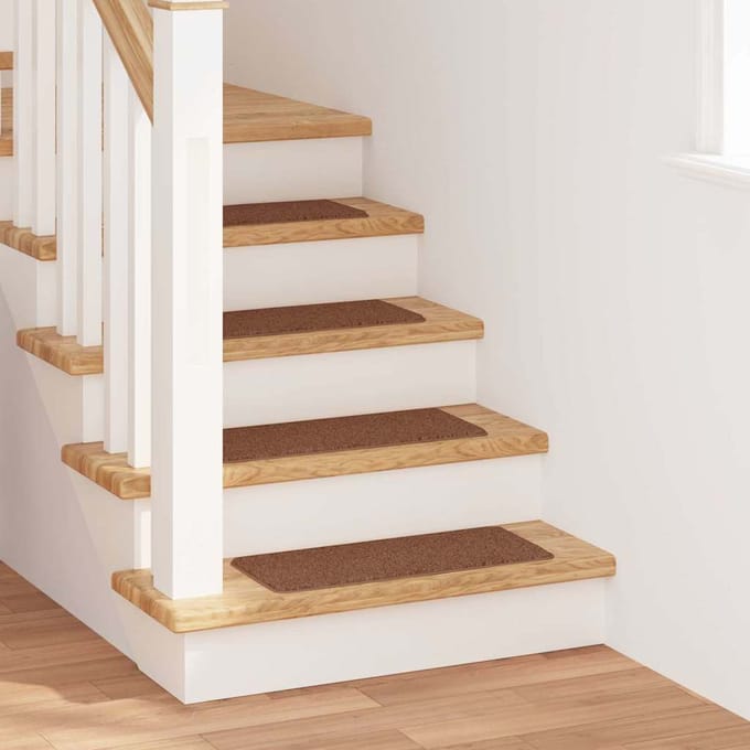 vidaXL - Antislip - Trapmatten - 15 - st - 60 - x - 25 - cm - Geel - PP - Rechthoekig