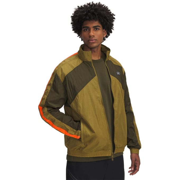 Under Armour Heren Track Jacket kleurblok (Groen)