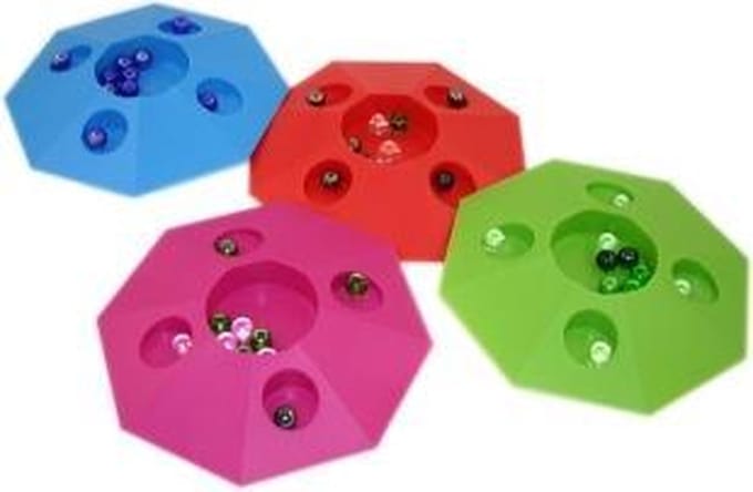 Engelhart Knikkerpot - 2x - met 20 knikkers - 22 cm - knikker speelgoed
