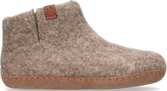 Tofvel - Mula - Unisex - Pantoffels Wol - Bruin