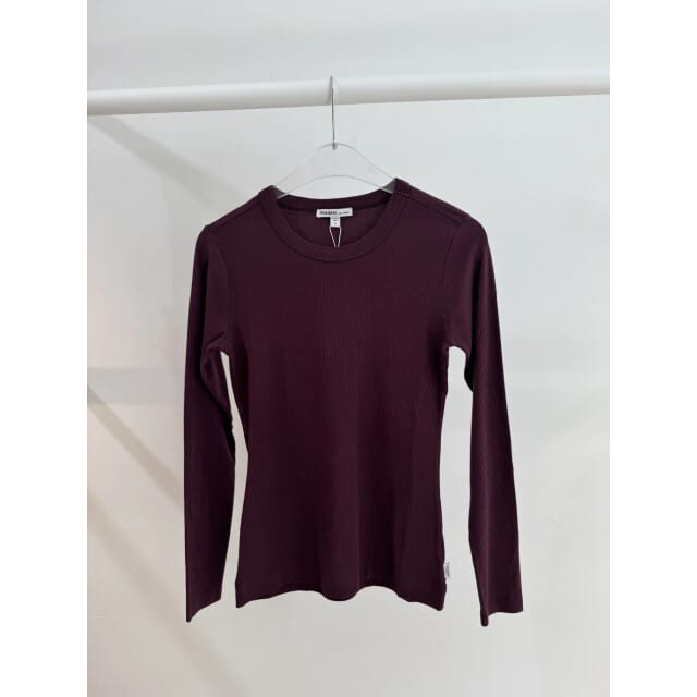 Penn & Ink W26f1963 351 penn en ink longsleeve aubergine