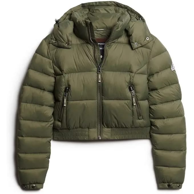 Kort damesjack met capuchon Superdry Fuji