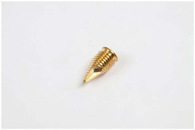 Pike N Bass Messing 4 Zelfborende M8-inzetstukken Rugleuning Goud M8
