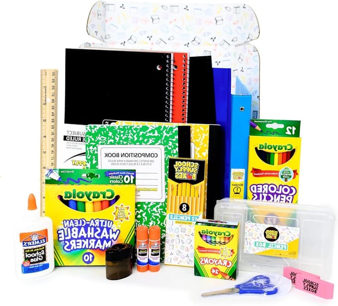 Schoolbenodigdheden Set - Back to school - Start schooljaar - Twintig delige kit - 20 stuks - Multicolor