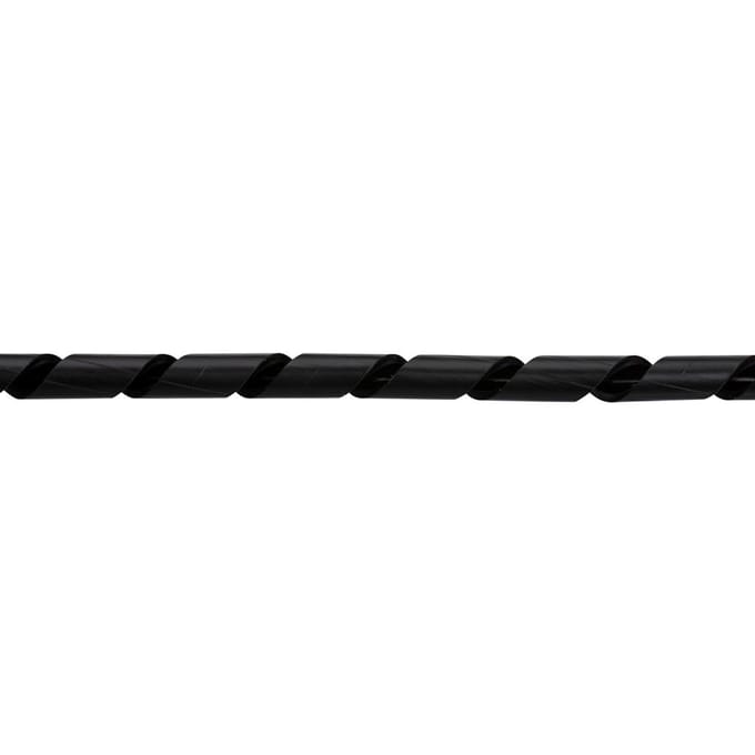 Conex Zwarte Spiraalkabel Wikkel 4-10mm 25M Rol - CG010102 [25 Meter]