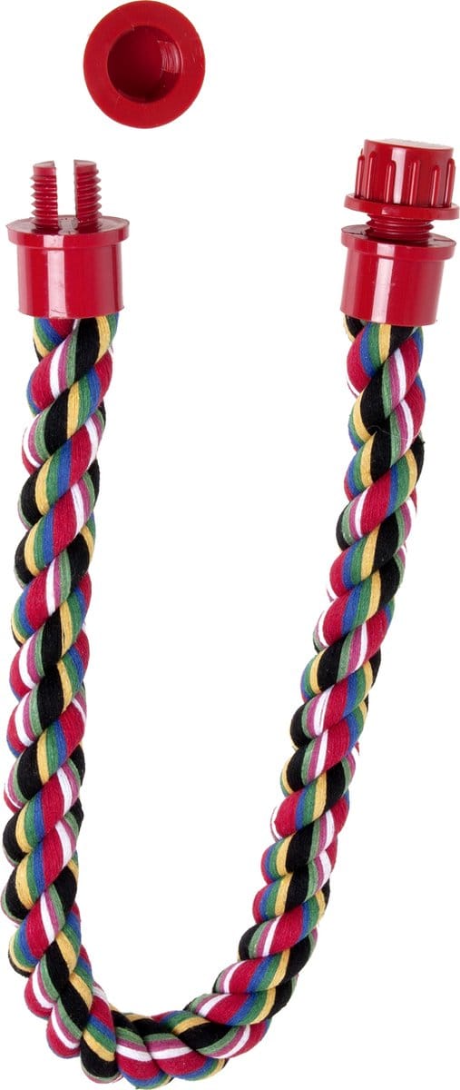 Vogel Zitstok Katoen Twist - Multicolor - 66 cm x 18 mm