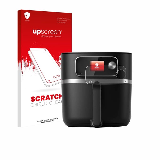 upscreen - Screenprotector voor Philips Airfryer HD9880/90 - Folie Beschermfolie transparant