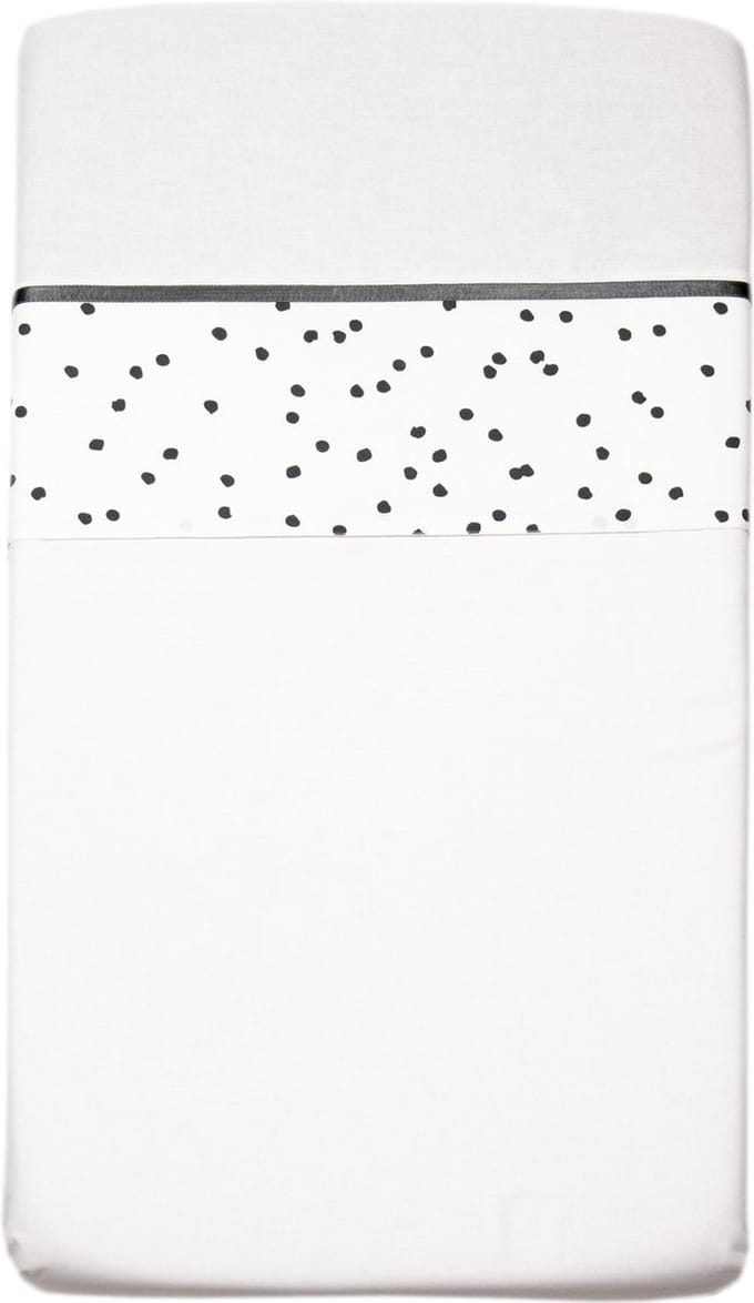 Briljant Baby Wieg Laken Spots - 75x100 - Antraciet