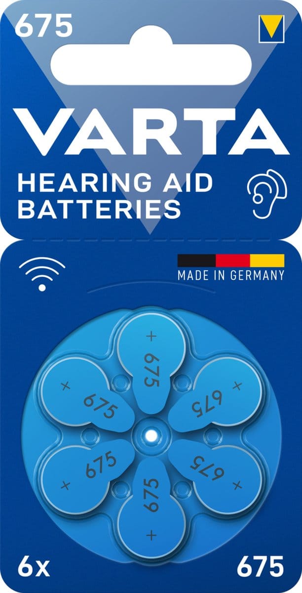 VARTA 675 Hearing aid battery PR44 6-pack