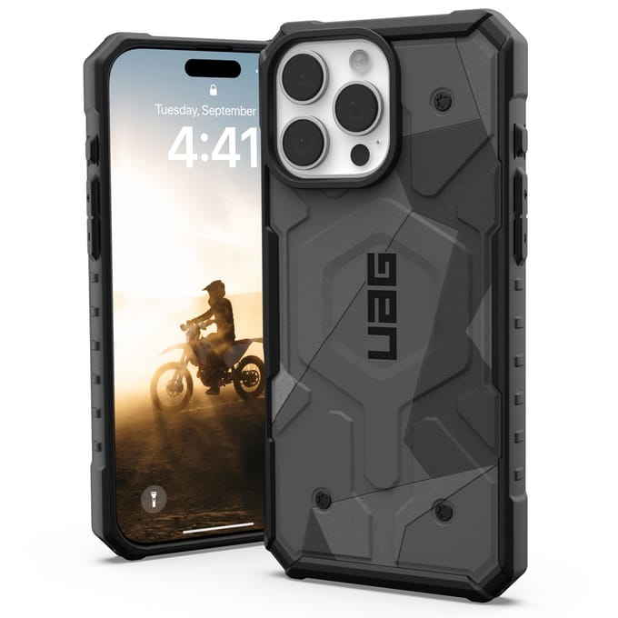 UAG - Pathfinder SE Mag geschikt voor iPhone 16 Pro Max Hoesje - geo camo | geo camo