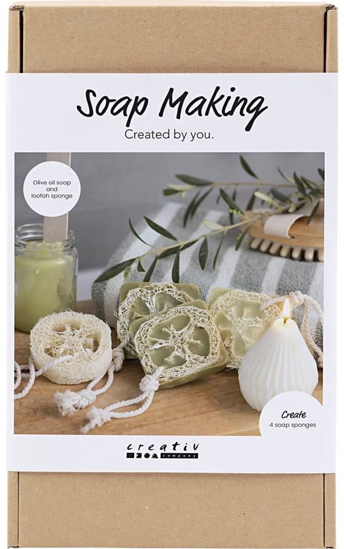 CC Hobbyset Zeep Maken Loofah Olijfgroen