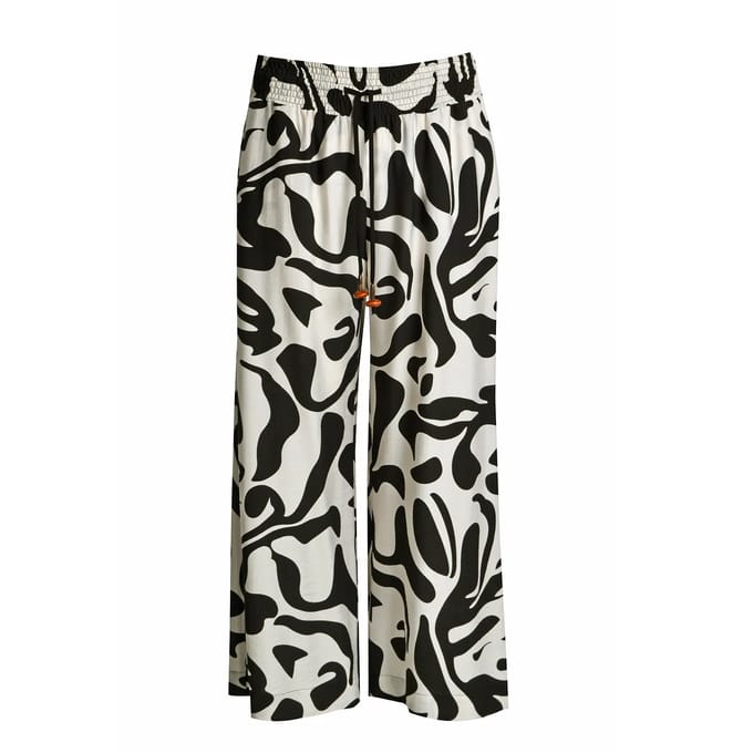 Viscose Printbroek Dames Mat Fashion Wide Leg