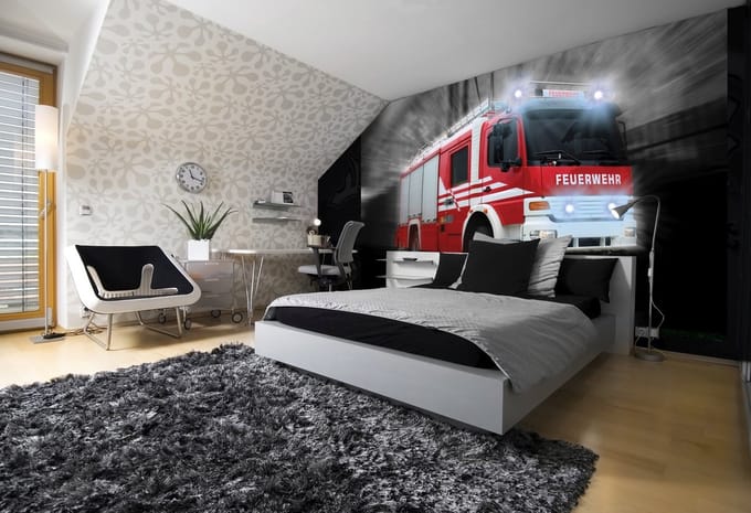 Poster | Rood , Zwart | 104 x 70,5 cm