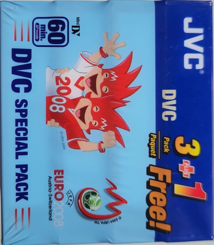 JVC DVC special pack 60 min SP mode: 3 + 1 GRATIS