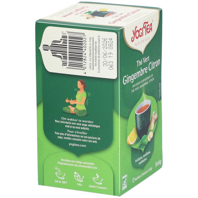 Yogi Tea® Ginger Lemon Green Tea 17 Instant thee