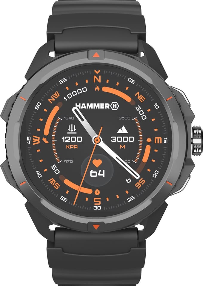 Hammer Watch 2 Bluetooth Robuuste Smartwatch 1.5" AMOLED