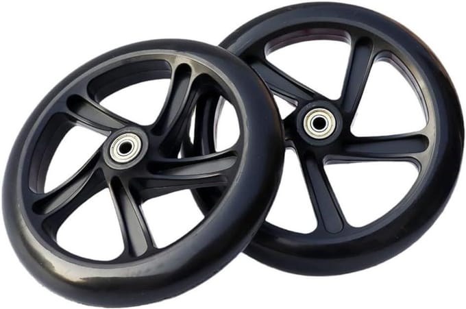 Scooter Wielen - Vervangende Wielen - Soepel Rijden - Stil en Elastisch - 200mm*40mm - Translucent